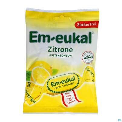 Em-eukal Bonbons Zuckerfrei Zitrone 75g, A-Nr.: 2755116 - 01