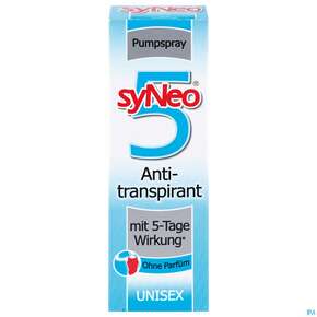 Syneo 5 Antitranspirant Unisex Ohne Parfum F.achseln +fuesse Pumpspray 30ml, A-Nr.: 3878832 - 01