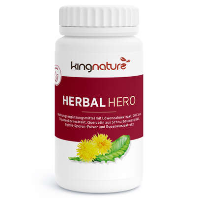 KINGNATURE Herbal Hero Kaps Ds 60 Stk, A-Nr.: 5888378 - 01