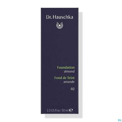 Sie sehen eine Packung Dr. Hauschka Foundation 02 Almond 30ml, Produktbild: 03 Dr. Hauschka Foundation 02 Almond 30ml, A-Nr.: 4592606 - 03