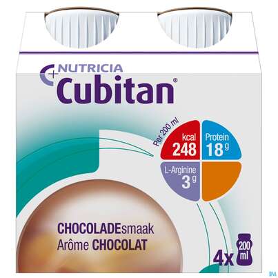 Cubitan 200ml Schokolade 6x4 24st, A-Nr.: 3206044 - 02