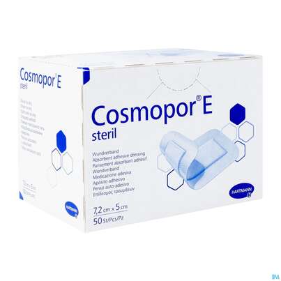 Wundverband Cosmopor/e Steril Selbstklebend 5x 7,2cm 50st, A-Nr.: 2773717 - 02