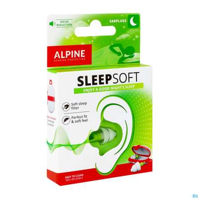 Sie sehen eine Packung Ohrenschutz Alpine Hearing Protection Sleepsoft 2st, Produktbild: 03 Ohrenschutz Alpine Hearing Protection Sleepsoft 2st, A-Nr.: 3796241 - 03