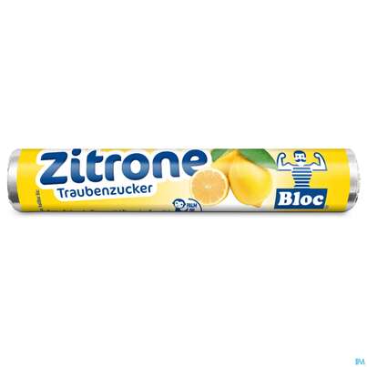 Bloc Traubenzucker Rollen Zitrone 42g, A-Nr.: 0753283 - 01