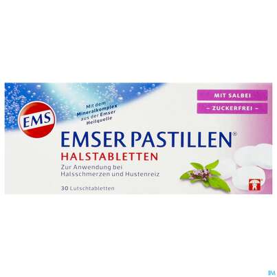 Emser Pastillen Zuckerfrei +salbei 30st, A-Nr.: 4109372 - 01