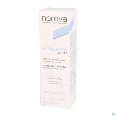Sie sehen eine Packung Noreva Aquareva Creme 40ml, Produktbild: 04 Noreva Aquareva Creme 40ml, A-Nr.: 4094995 - 04