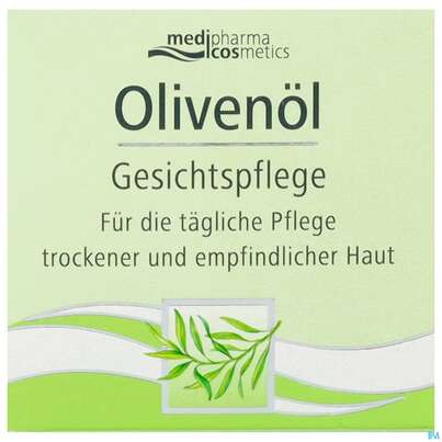 Sie sehen eine Packung Oliven Oel Dr.theiss Gesichtscreme 50ml, Produktbild: 01 Oliven Oel Dr.theiss Gesichtscreme 50ml, A-Nr.: 2664738 - 01
