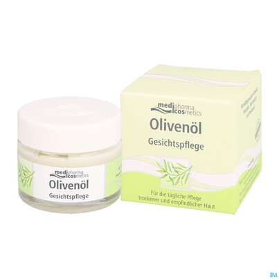 Sie sehen eine Packung Oliven Oel Dr.theiss Gesichtscreme 50ml, Produktbild: 06 Oliven Oel Dr.theiss Gesichtscreme 50ml, A-Nr.: 2664738 - 06