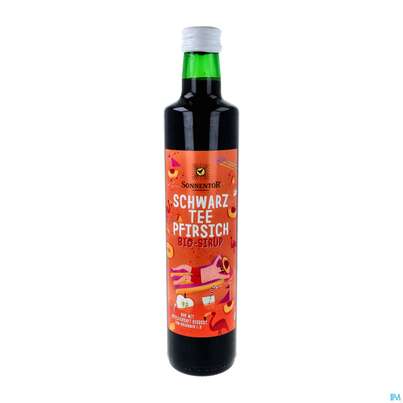 Sonnentor Sirup/bio Schwarztee Eistee Pfirsich 00624 500ml, A-Nr.: 4793701 - 02