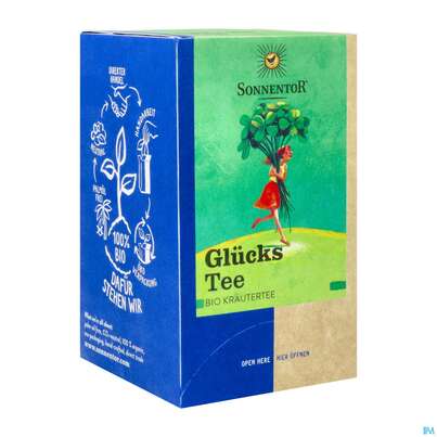 Sie sehen eine Packung Sonnentor Tee/bio Glueckstee 02522 18st, Produktbild: 04 Sonnentor Tee/bio Glueckstee 02522 18st, A-Nr.: 3574670 - 04