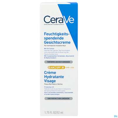 Cerave Feuchtigkeitsspendend Tagescreme Lsf30 52ml, A-Nr.: 5275492 - 02