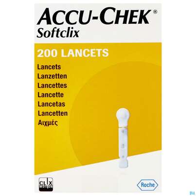 Diagnostika U.zubehoer Accu-chek -sandipharma Softclix Lanzetten 200st, A-Nr.: 2662001 - 01