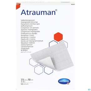 Wundauflagen Atrauman Salbenvlies Wirkstofffr Steril 7,5x 10cm 50st, A-Nr.: 1708882 - 01