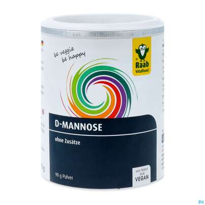 Sie sehen eine Packung D-mannose Pulver/vegan Raab 90g, Produktbild: 04 D-mannose Pulver/vegan Raab 90g, A-Nr.: 4351009 - 04