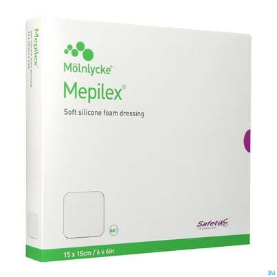 Wundverband Mepilex Silikon 15x 15cm 5st, A-Nr.: 2211824 - 04