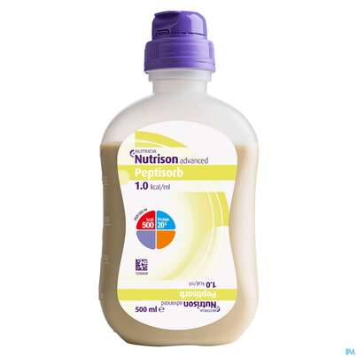 Nutrison/ 500ml Sondennahrung Smart Pack Advanc.peptisorb 12fl, A-Nr.: 4839001 - 02