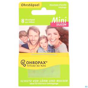 Ohrenschutz Ohropax Silicon g.laerm/wasser/wind Mini 8st, A-Nr.: 4392184 - 01