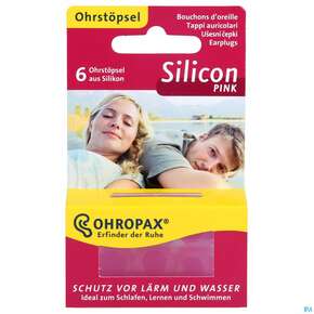 Ohrenschutz Ohropax/silence Silicon G.laerm/wasser/wind Pink 6st, A-Nr.: 3036725 - 01