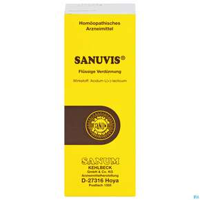 Sanuvis -acidum l Lacticum Tropfen 100ml, A-Nr.: 0638369 - 01