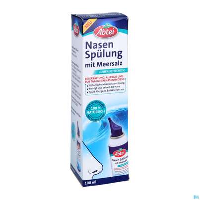 Nasen Spuelung Abtei 100% Nat.meersalz O.kons Ab 3 Jahren 100ml, A-Nr.: 5214680 - 03