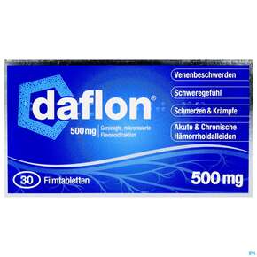 Daflon Filmtabl 500mg 30st, A-Nr.: 1287400 - 01