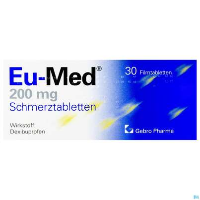 Eu-med Schmerztabl 200mg 30st, A-Nr.: 2442653 - 01