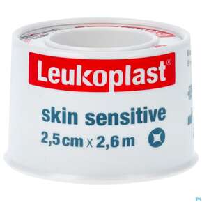 Rollenpflaster Leukoplast Skin Sensitive Fixierverband Silikon Spule 2,5cmx 2,6m 76173 1st, A-Nr.: 5109865 - 01
