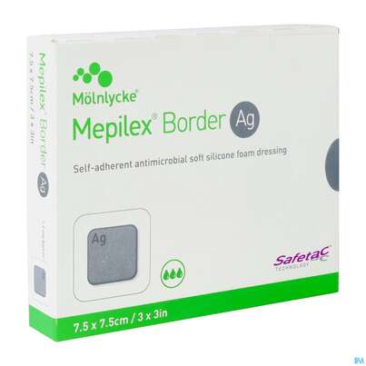 Wundverband Mepilex Silikon Border/ag 7,5x 7,5cm 5st, A-Nr.: 3847719 - 02