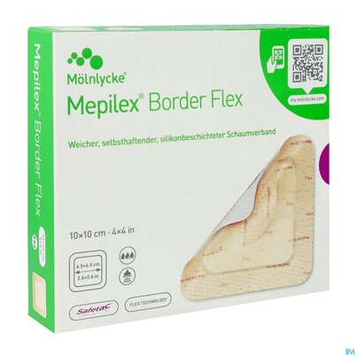 Schaumverband Mepilex/flexibel Border 10x 10cm 10st, A-Nr.: 4802274 - 04