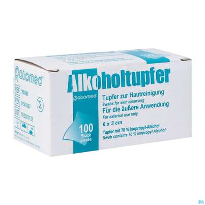 Alkoholtupfer 3x 3cm Neu 100st, A-Nr.: 5764802 - 02