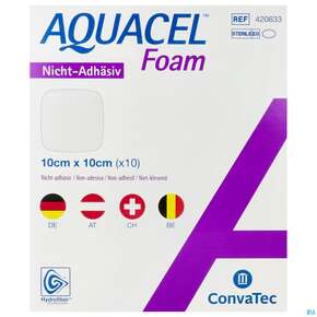 Convatec Aquacel Foam 10x10 Cm, A-Nr.: 4039186 - 01