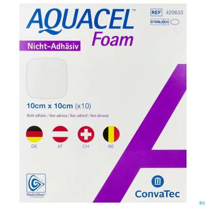 Convatec Aquacel Foam 10x10 Cm, A-Nr.: 4039186 - 01