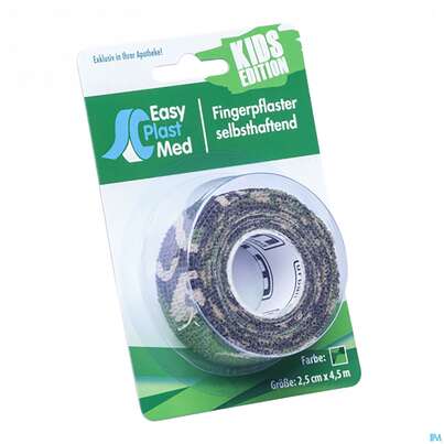 Sie sehen eine Packung Easyplast Med Fingerpflaster 2,5cm X 4,5m Camouflage Blau 1 Stück, Produktbild: 01 Easyplast Med Fingerpflaster 2,5cm X 4,5m Camouflage Blau 1 Stück, A-Nr.: 5457856 - 01