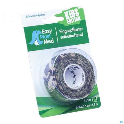 Sie sehen eine Packung Easyplast Med Fingerpflaster 2,5cm X 4,5m Camouflage Blau 1 Stück, Produktbild: 02 Easyplast Med Fingerpflaster 2,5cm X 4,5m Camouflage Blau 1 Stück, A-Nr.: 5457856 - 02