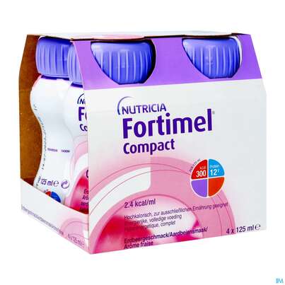 Fortimel/compact/2.4 125ml Vitalflasche Erdbeere 4st, A-Nr.: 4294056 - 02