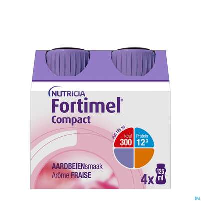 Fortimel/compact/2.4 125ml Vitalflasche Erdbeere 4st, A-Nr.: 4294056 - 04