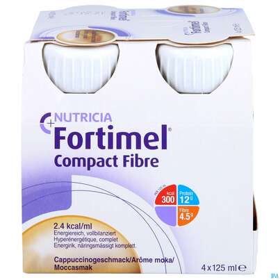 Fortimel/compact/fibre 125ml Vitalflasche Mocca 4st, A-Nr.: 3797915 - 01