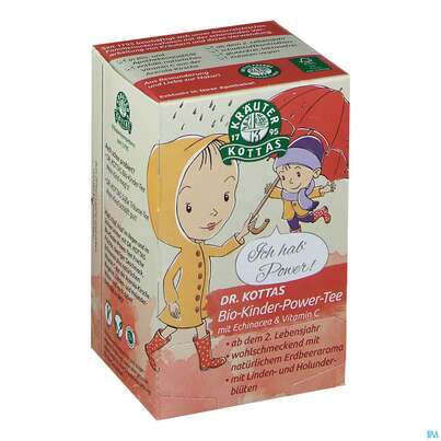 Sie sehen eine Packung Dr.Kottas Tee Bio-kinder-power 20st, Produktbild: 04 Dr.Kottas Tee Bio-kinder-power 20st, A-Nr.: 4600323 - 04