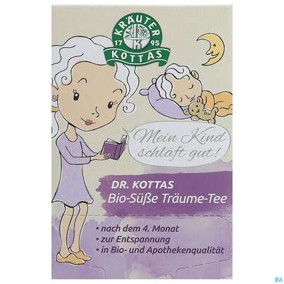 Sie sehen eine Packung Dr.Kottas Tee Bio-suesse Traeume 20st, Produktbild: 01 Dr.Kottas Tee Bio-suesse Traeume 20st, A-Nr.: 4401285 - 01