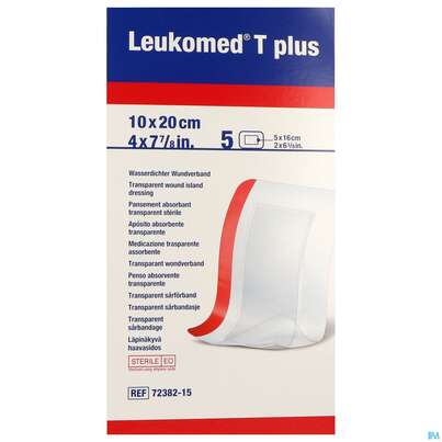 Wundverband Leukomed T Plus Folienverband/+auflage Steril 10x20cm 5st, A-Nr.: 3942406 - 01