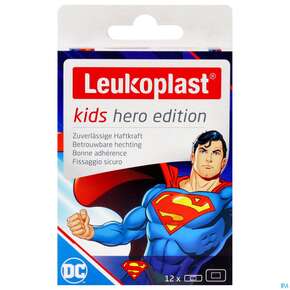 Wundpflaster Leukoplast/kids/hero Superman Strips 2gr 19x56mm +38x63mm 12st, A-Nr.: 5755482 - 01