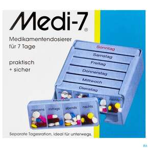 Medikamentendosierer Medi-7 -pharmag 1 Woche Blau 1st, A-Nr.: 3451594 - 01