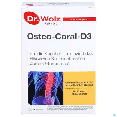 Osteo Coral D3 Kapseln Dr.wolz Nr 60652 60st, A-Nr.: 4151380 - 01