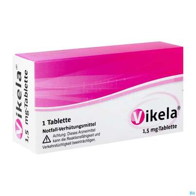 Sie sehen eine Packung Vikela Tabl 1,5mg 1st, Produktbild: 04 Vikela Tabl 1,5mg 1st, A-Nr.: 5513483 - 04
