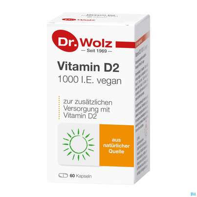 Vitamin D2 Kapseln Vegan Dr.wolz 60584 60st, A-Nr.: 4164796 - 04