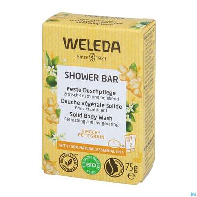 Weleda Feste Duschpflege Ginger +petitgrain 75g, A-Nr.: 5565238 - 02