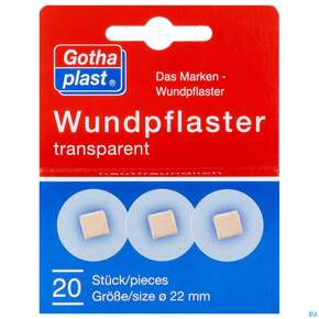 Wundpflaster Transparent Rd 2,20cm 20st, A-Nr.: 3550592 - 01