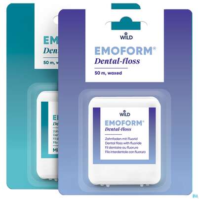 Zahnseide Emoform Dental Floss Waxed Mint 50m, A-Nr.: 4124182 - 01